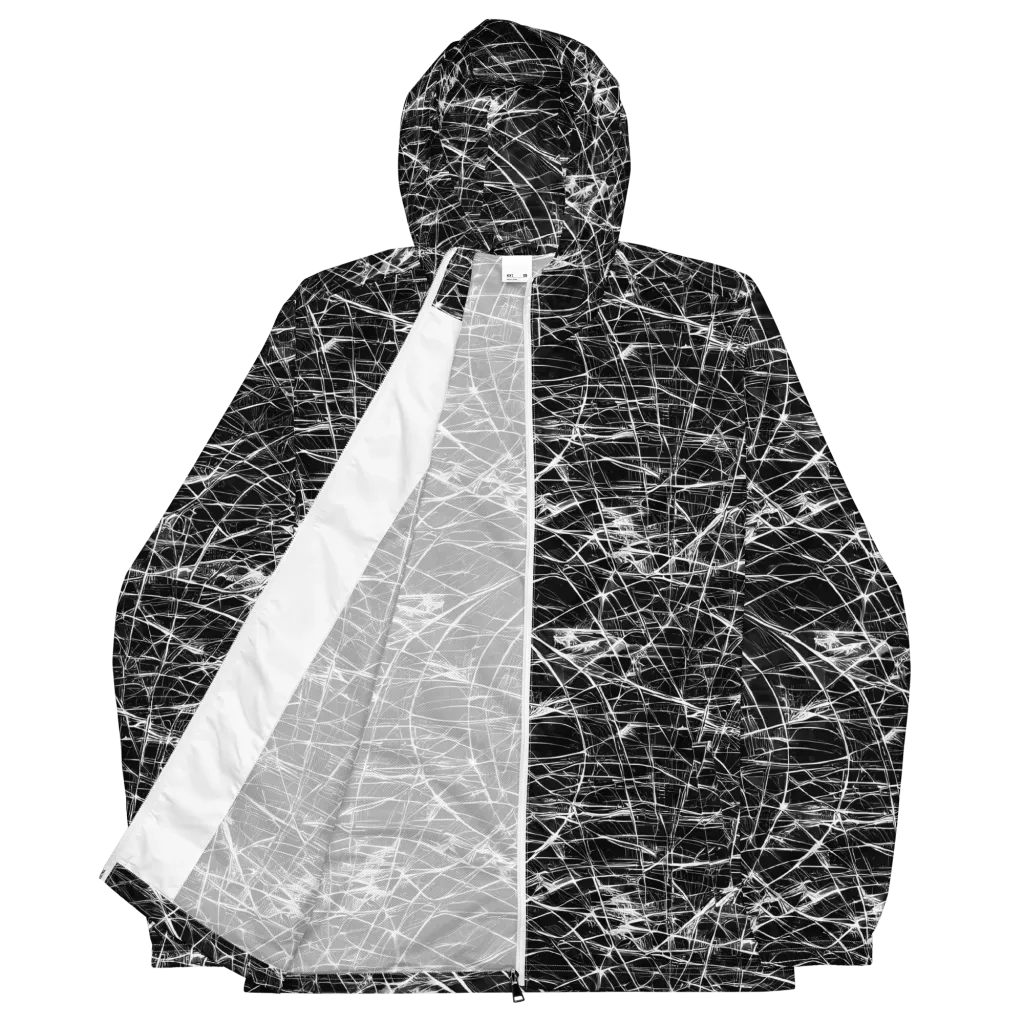 Whitewire Maze on Men's Windbreaker — Front