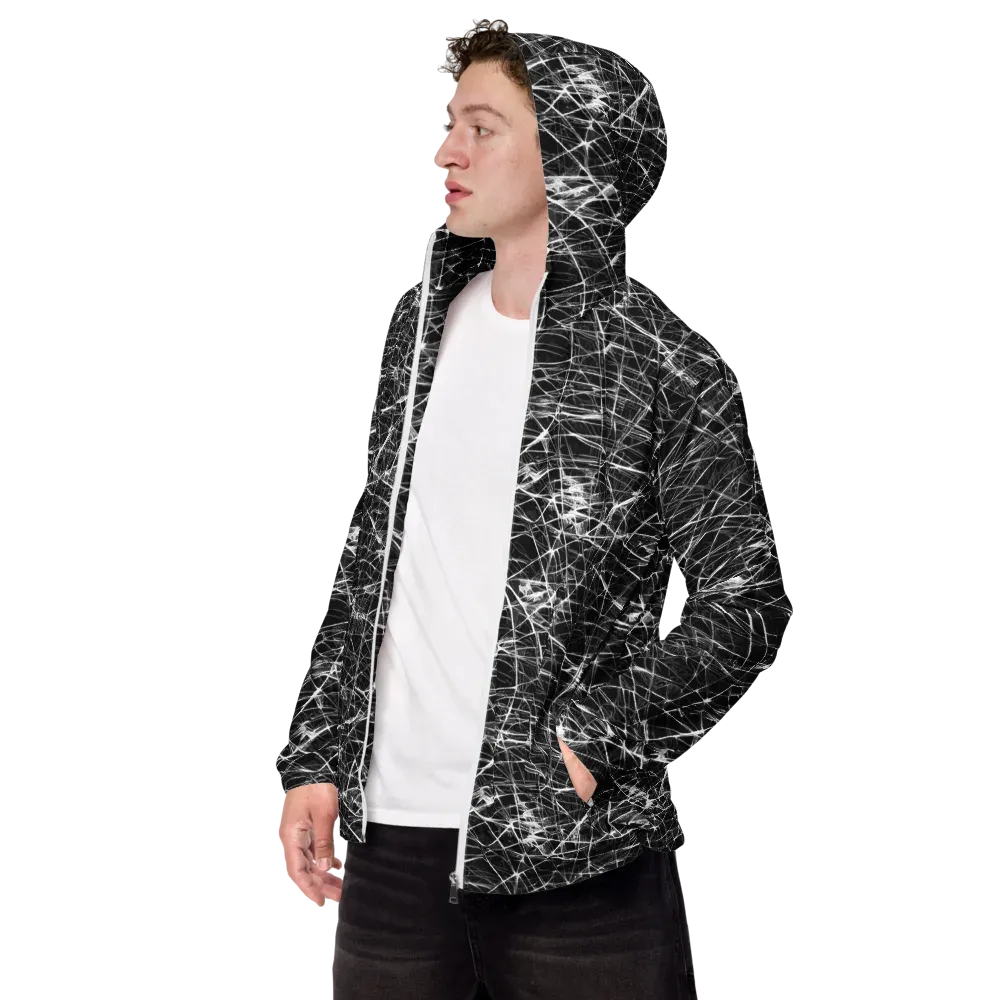 Whitewire Maze on Men's Windbreaker — Left Front