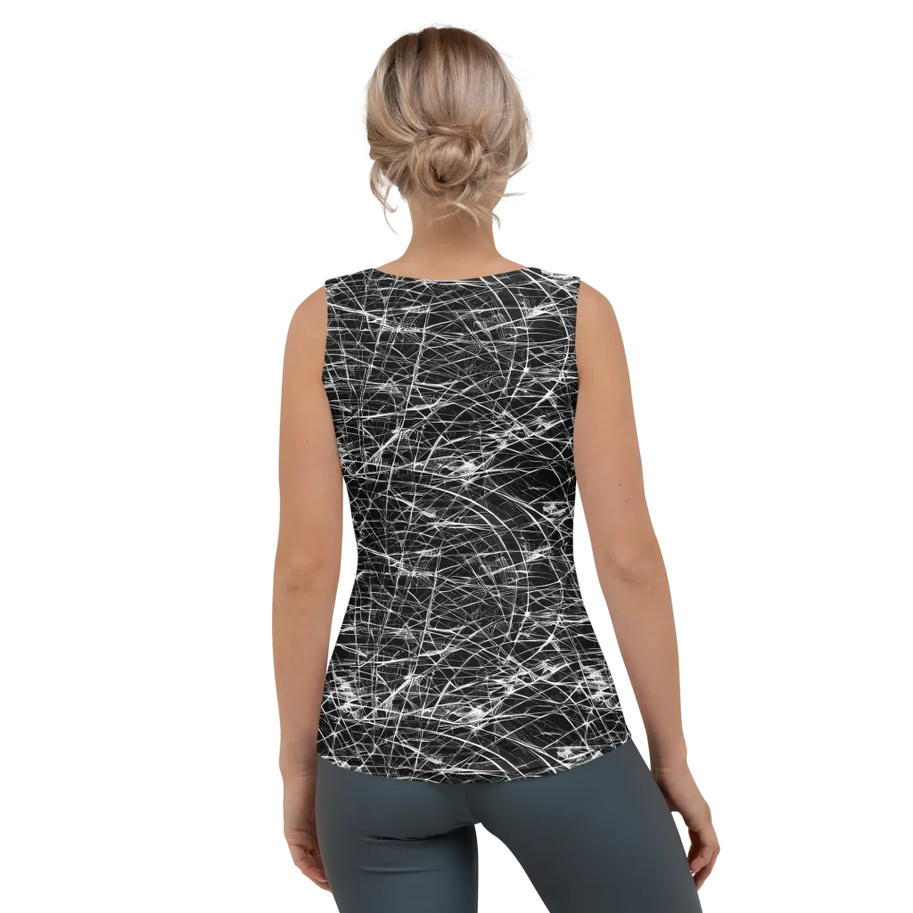 Whitewire Maze on Women's Tank Top — Back