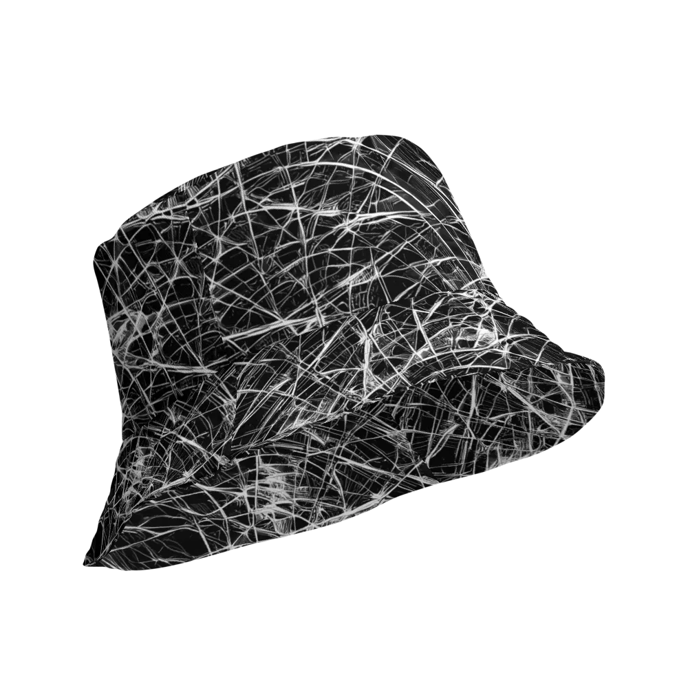 Whitewire Maze on Reversible Bucket Hat — Product details Outside