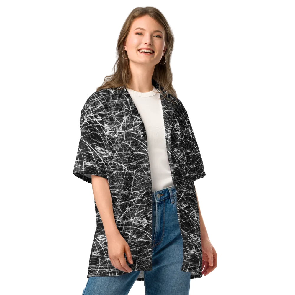 Whitewire Maze on Button Shirt — Front
