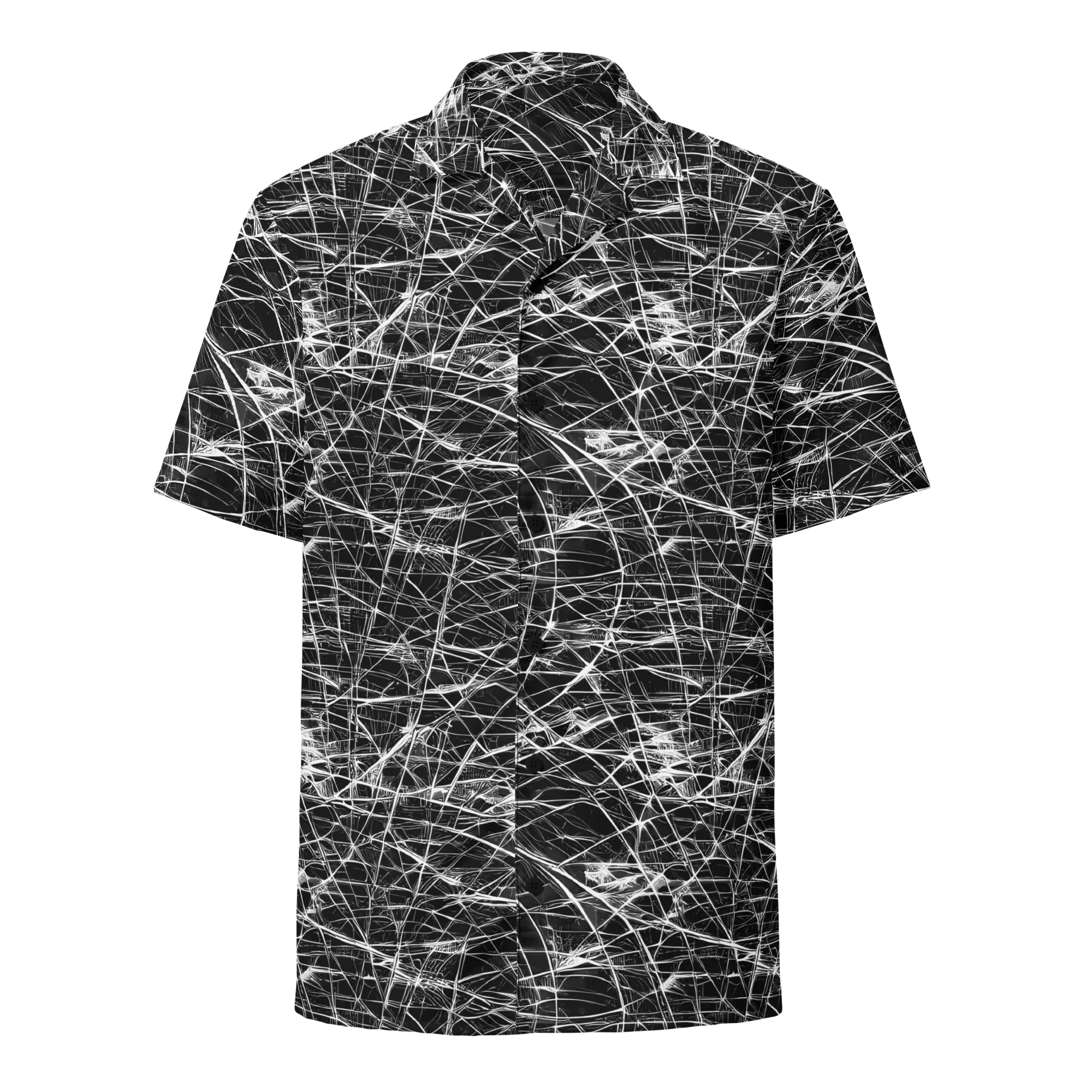 Whitewire Maze on Button Shirt — Front