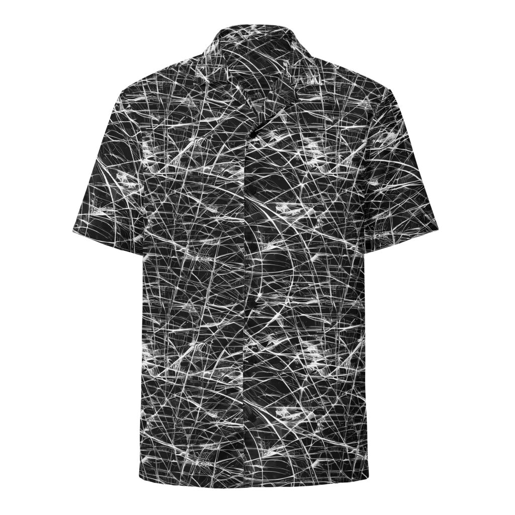 Whitewire Maze on Button Shirt — Front