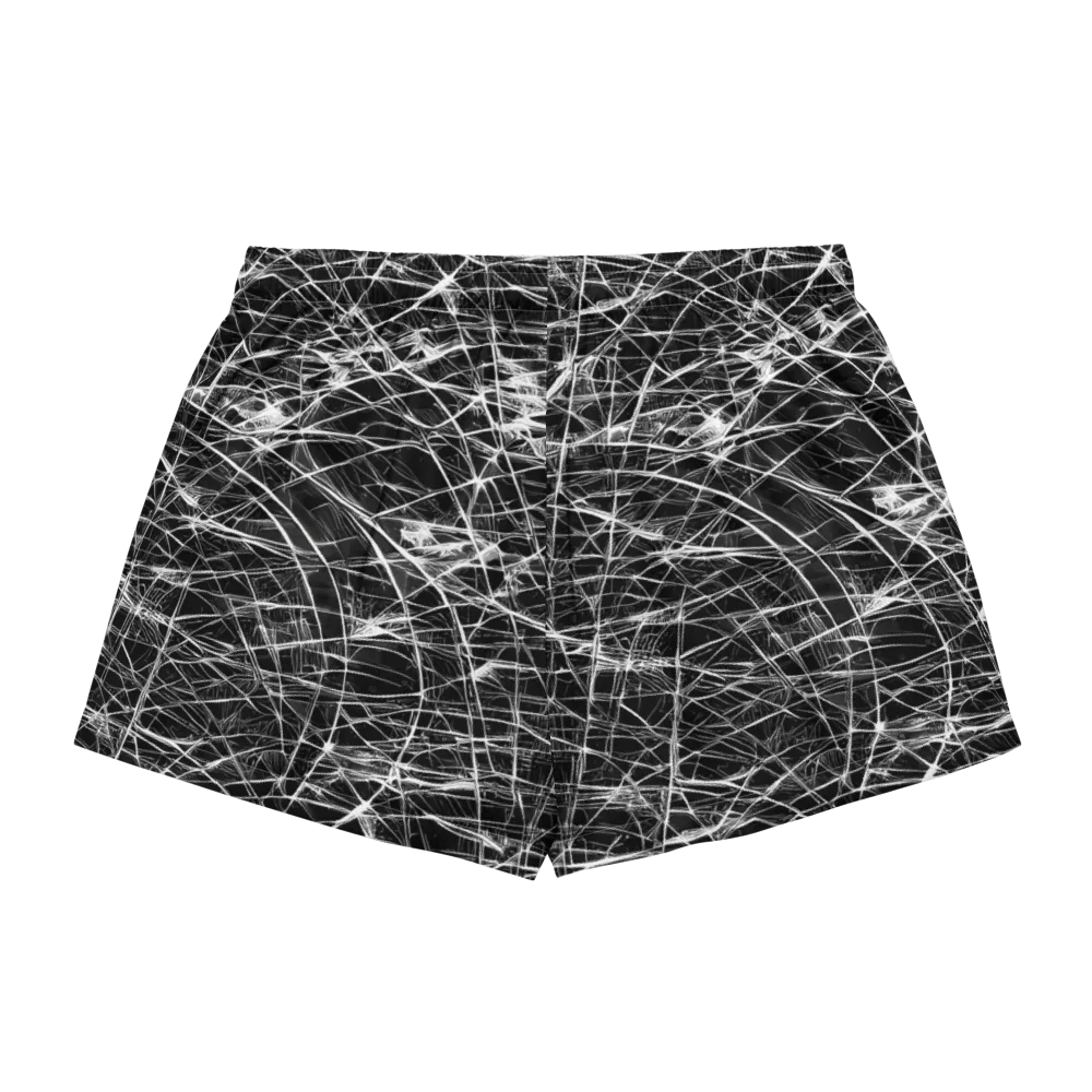 Whitewire Maze on Women's Pajama Shorts — Back