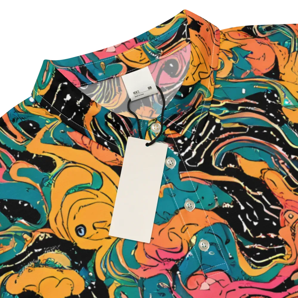 Ink Ocean on Men's Slim Fit Polo Shirt — Product details