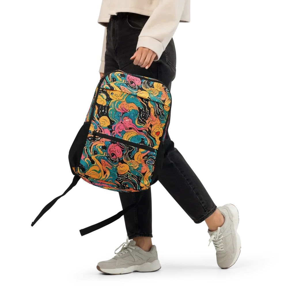 Ink Ocean on Utility Backpack — Front