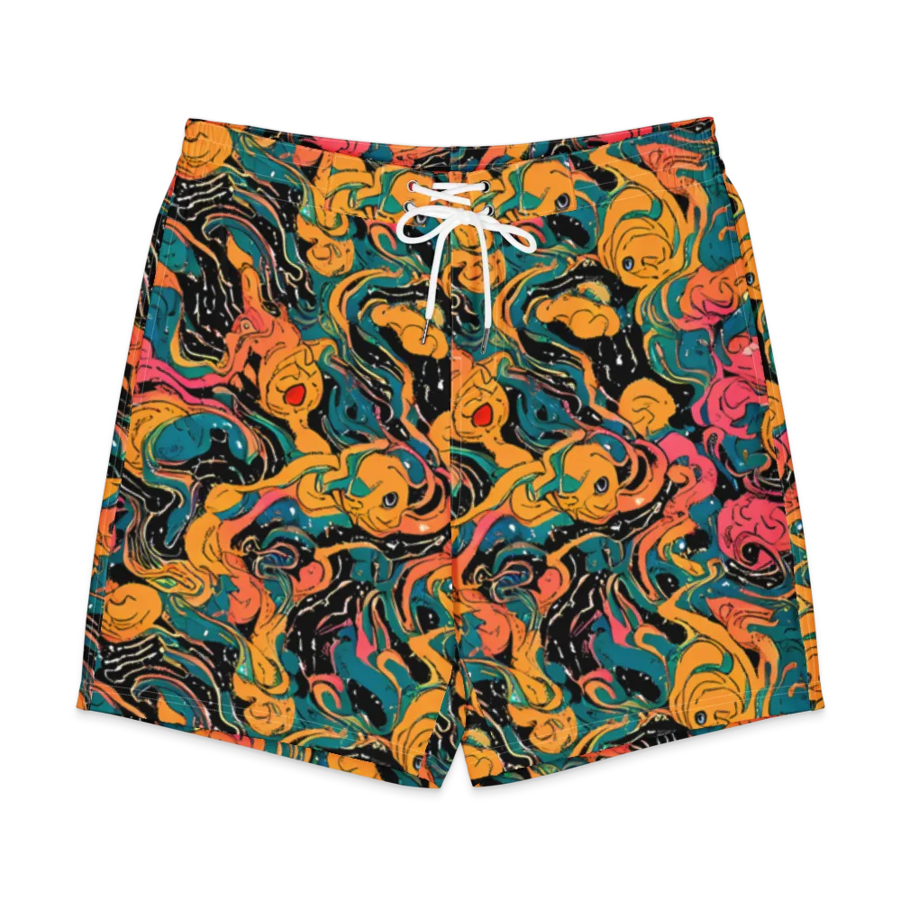 Ink Ocean on Men's Board Shorts — Front