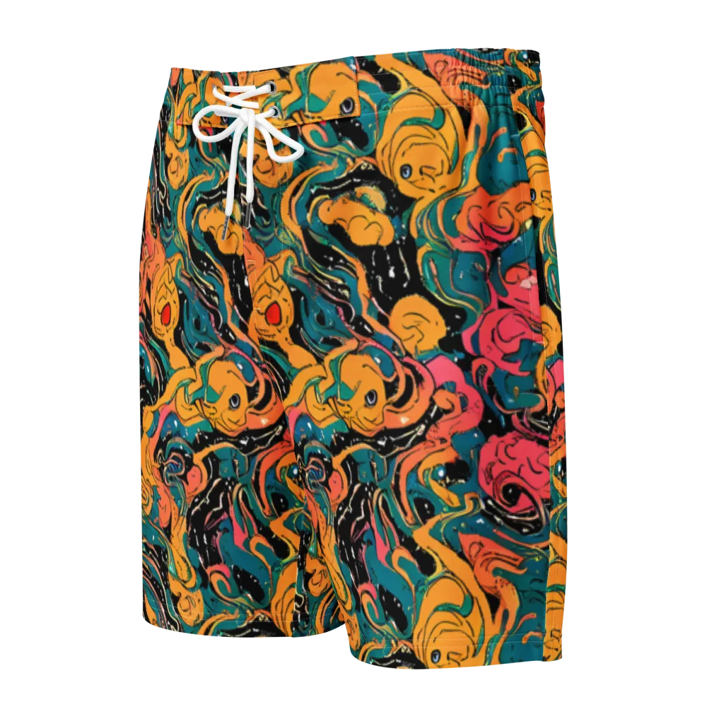 Ink Ocean on Men's Board Shorts — Front