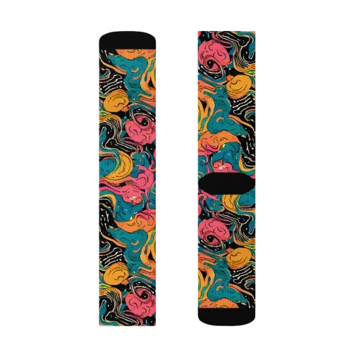 Ink Ocean on a Socks