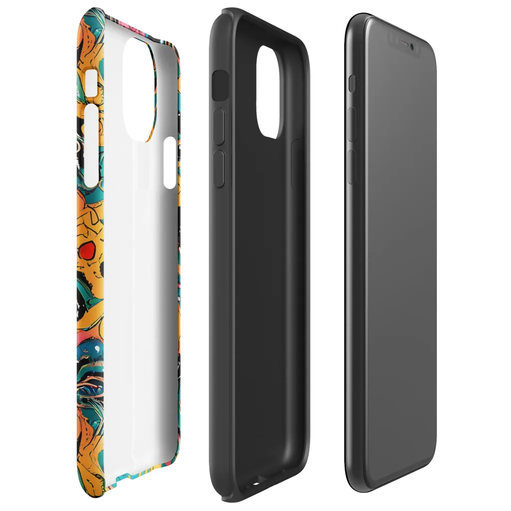 Ink Ocean on Tough Case for iPhone® — Right