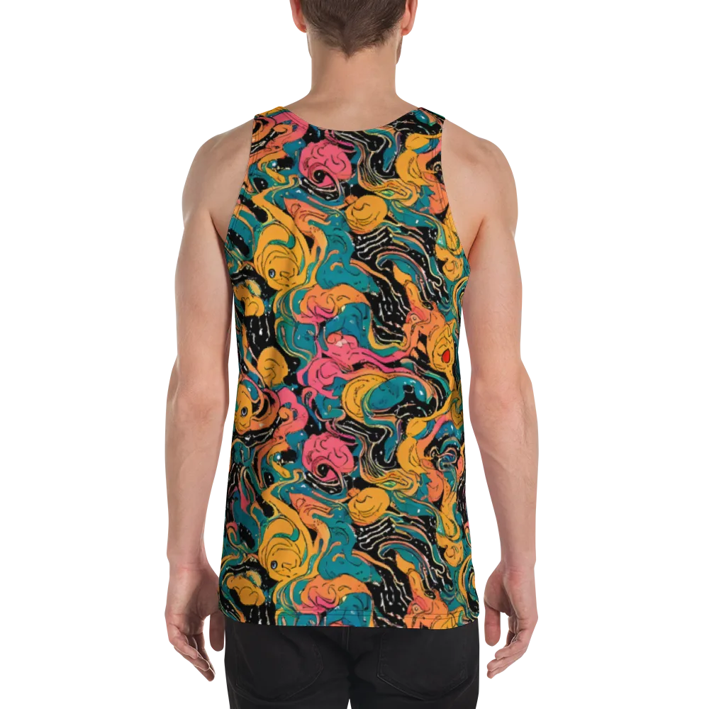 Ink Ocean on Men's Tank Top — Back