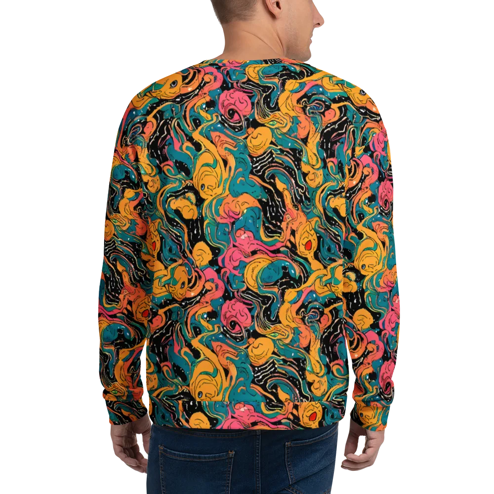 Ink Ocean on Sweatshirt — Back