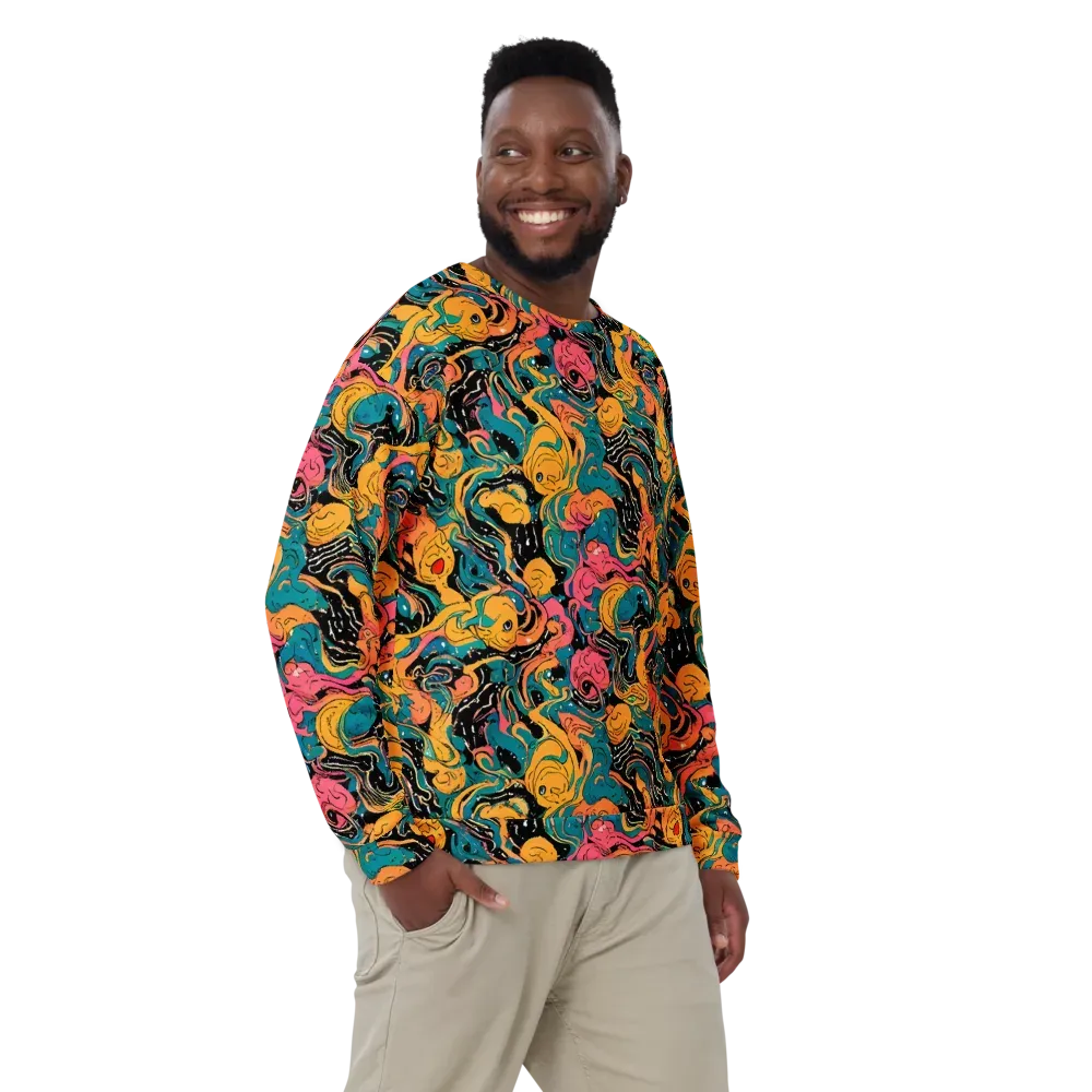 Ink Ocean on Sweatshirt — Front