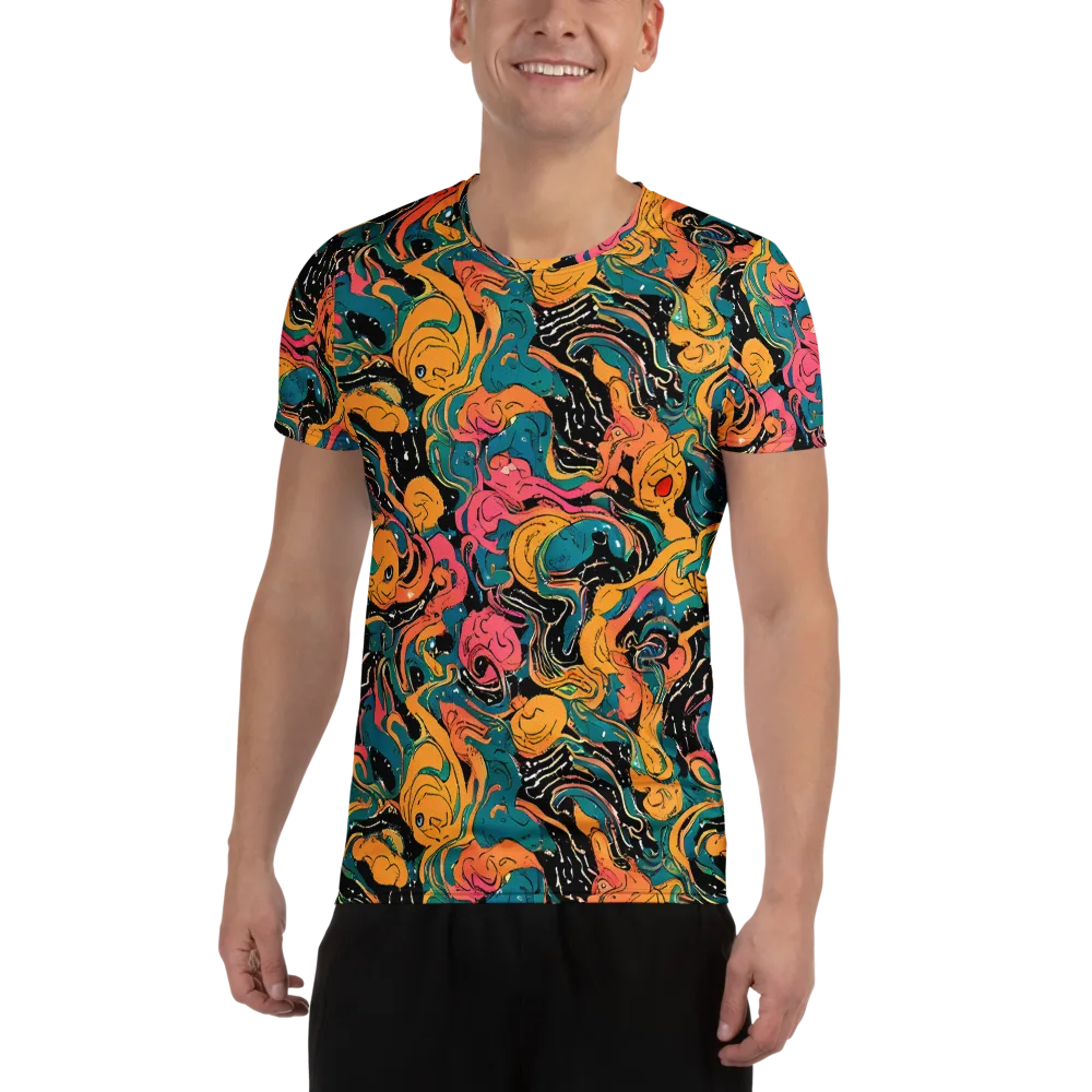 Ink Ocean on Men's Athletic T-Shirt — Front