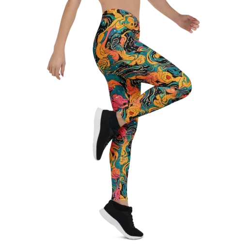 Ink Ocean on a Leggings