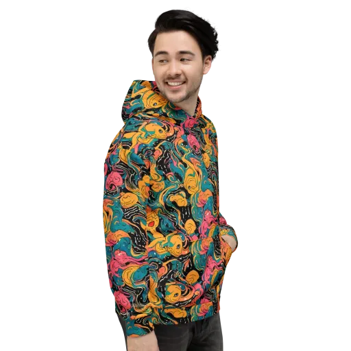 Ink Ocean on a Hoodie