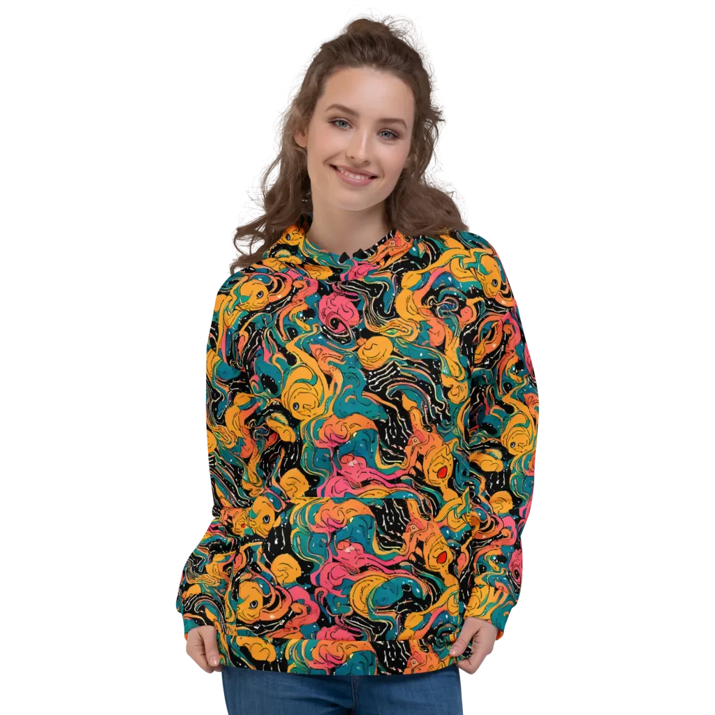 Ink Ocean on Hoodie — Front