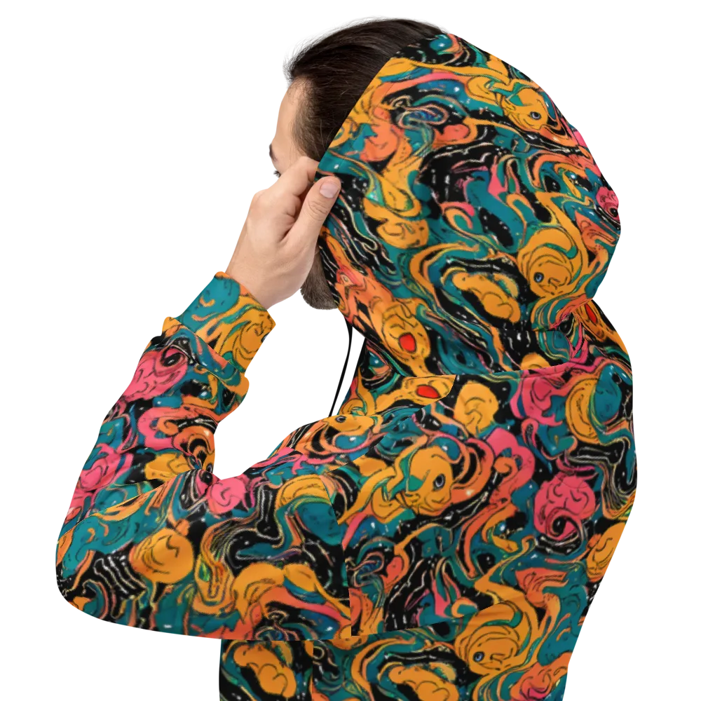 Ink Ocean on Hoodie — Back