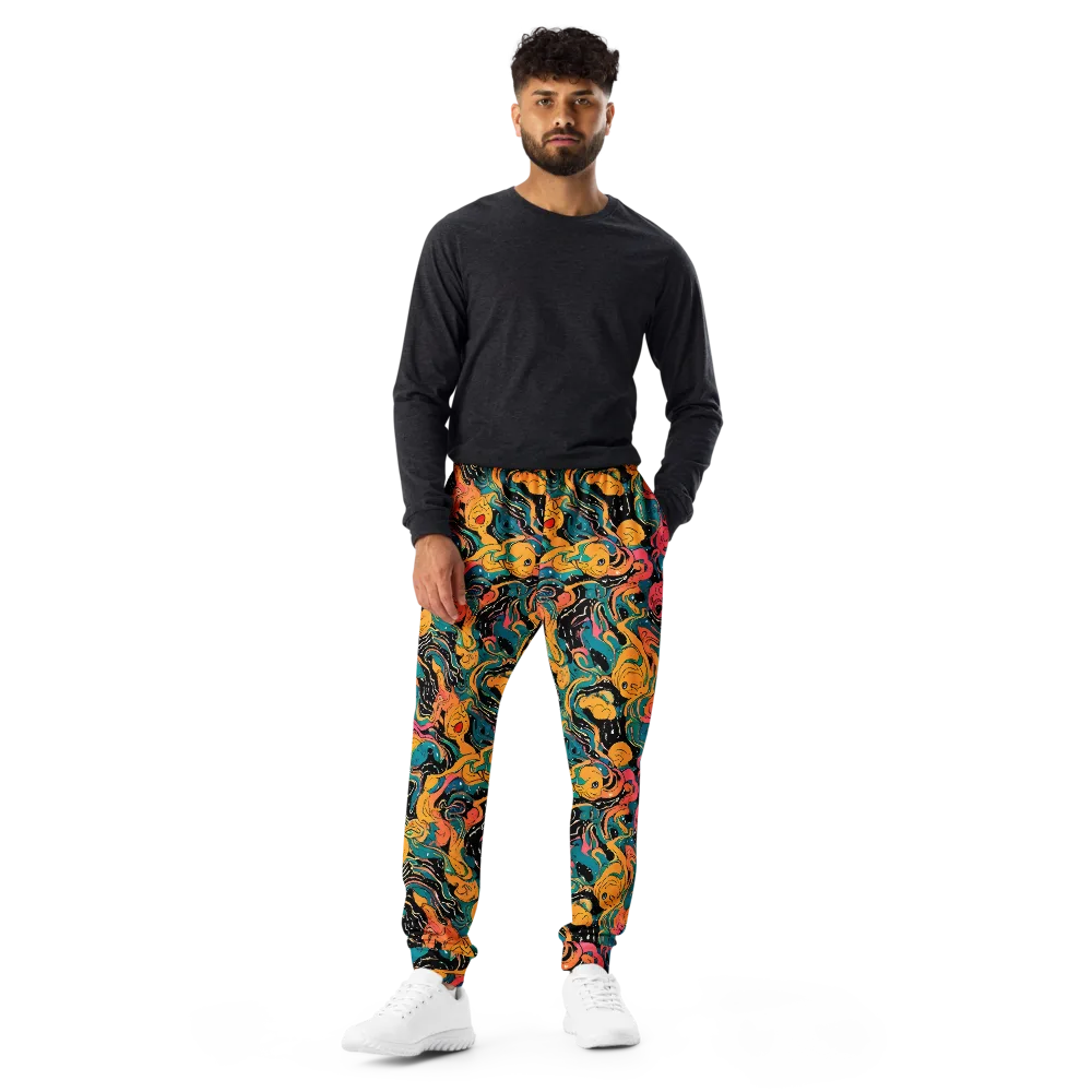Ink Ocean on Men's Joggers — Front