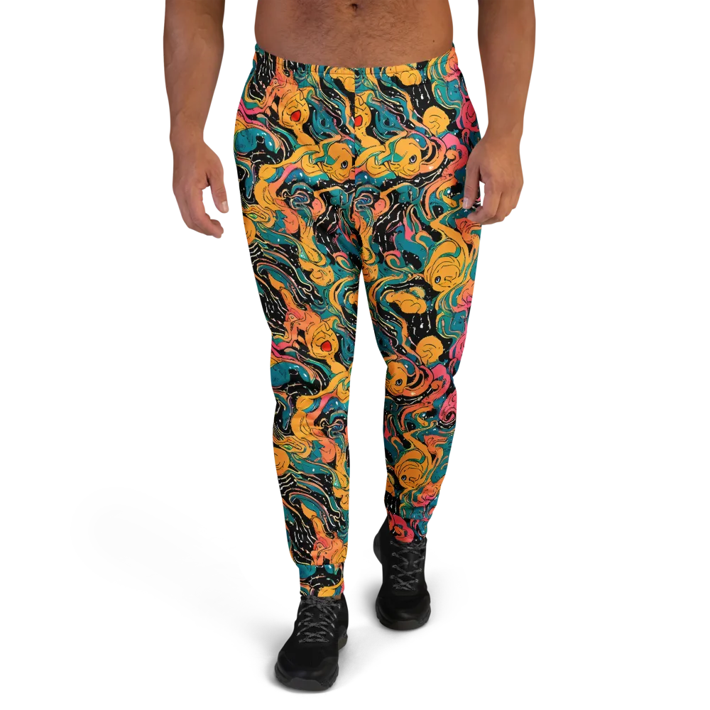 Ink Ocean on Men's Joggers — Front