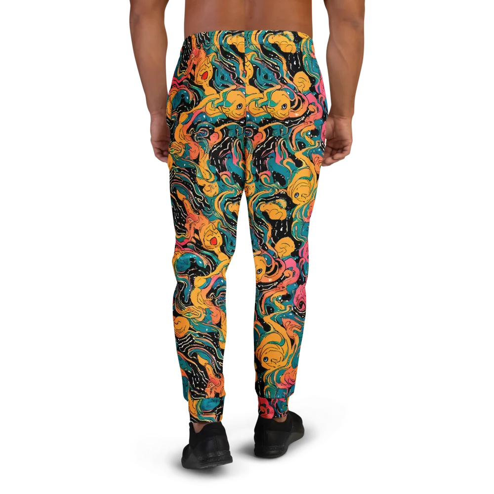 Ink Ocean on Men's Joggers — Back