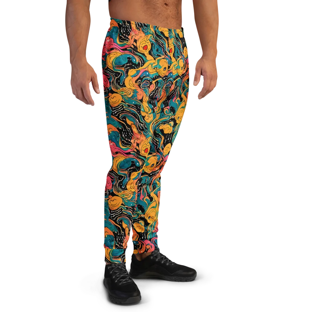 Ink Ocean on Men's Joggers — Right