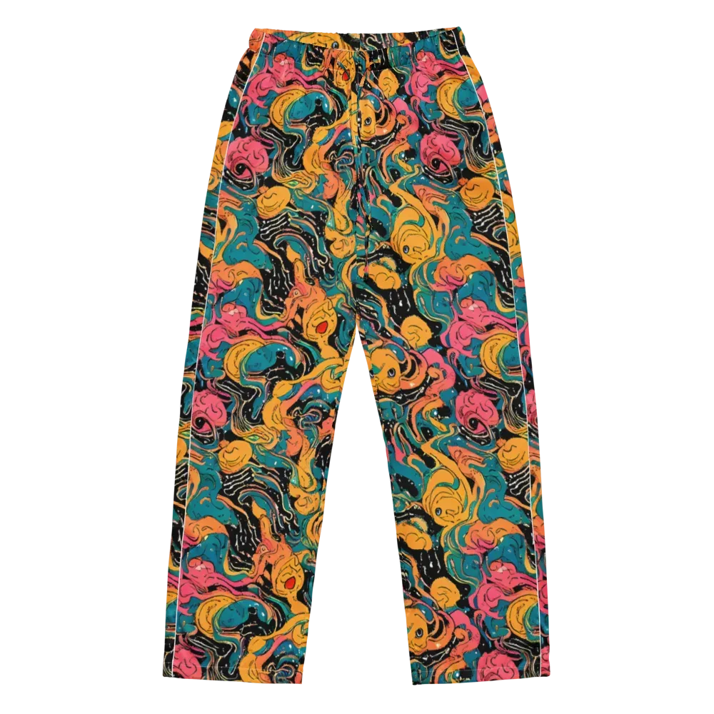 Ink Ocean on Women's Pajama Pants — Front