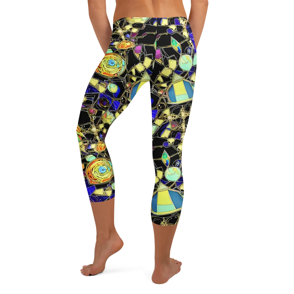Electric Mineral on Capri Leggings — Back
