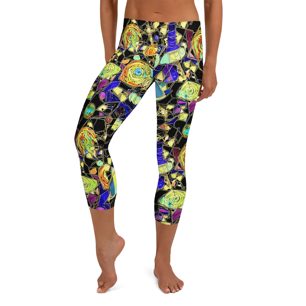 Electric Mineral on Capri Leggings — Front