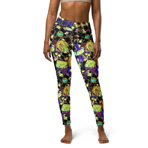 Electric Mineral on a Yoga Leggings