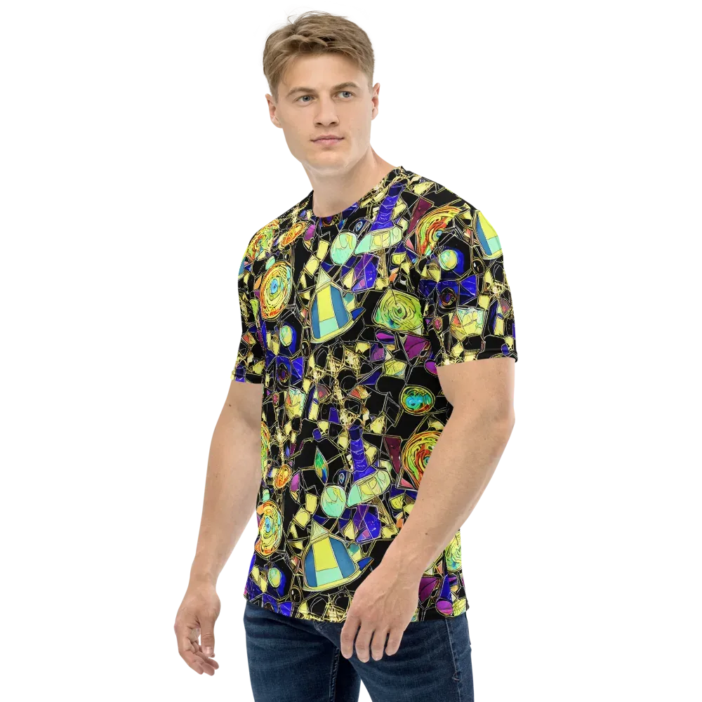 Electric Mineral on Men's Crew Neck T-Shirt — Left