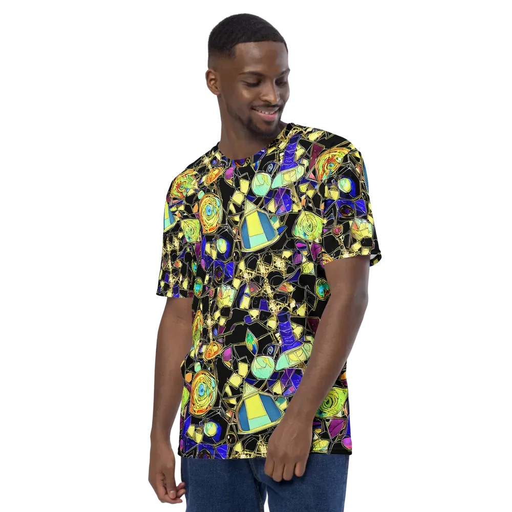 Electric Mineral on Men's Crew Neck T-Shirt — Left