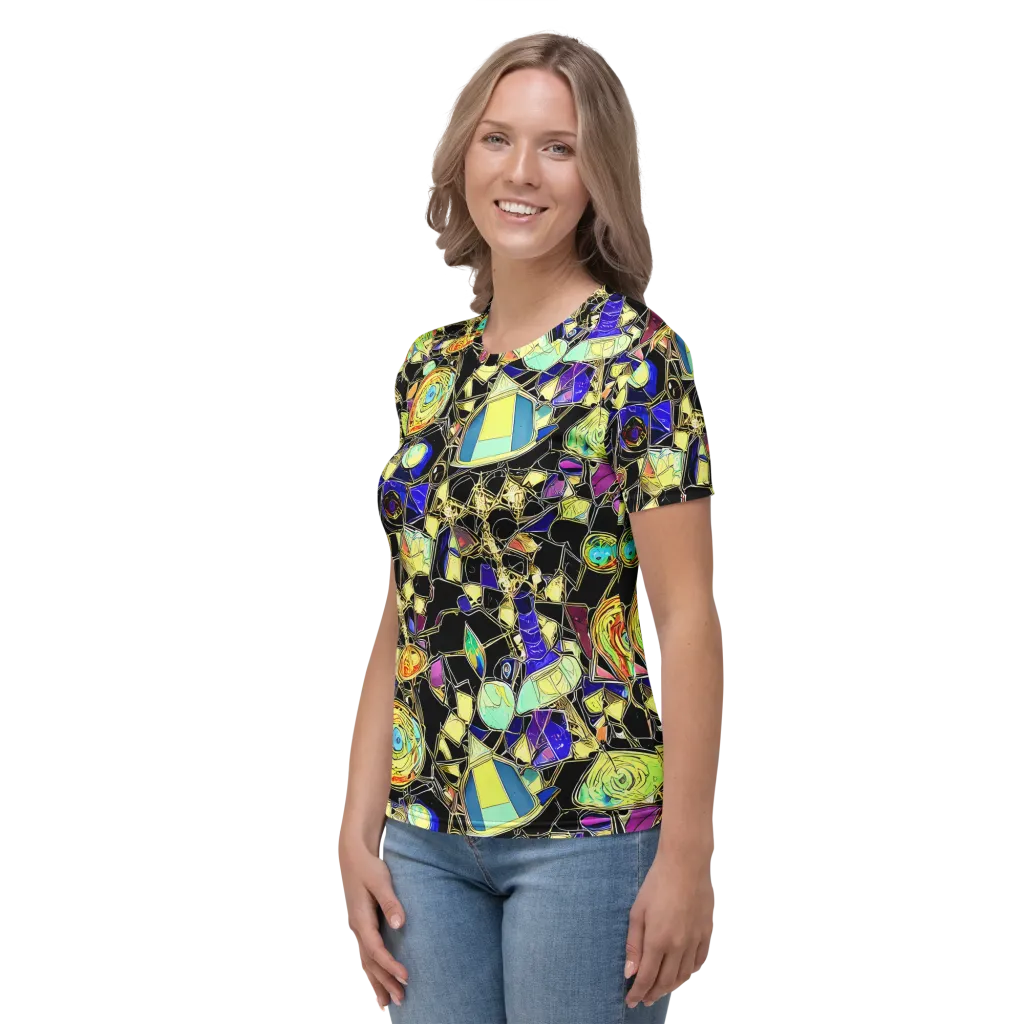 Electric Mineral on Women's Crew Neck T-Shirt — Left