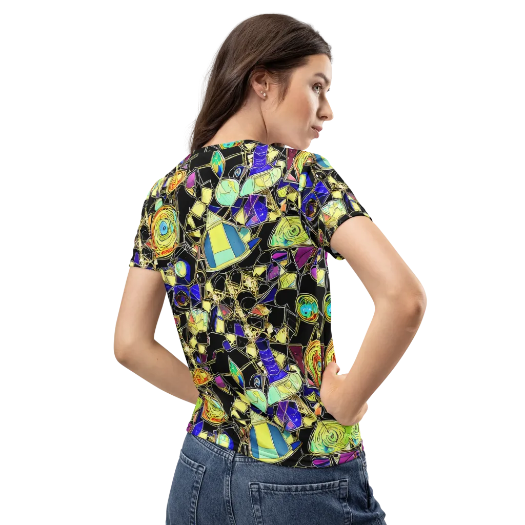 Electric Mineral on Women's Crew Neck T-Shirt — Back