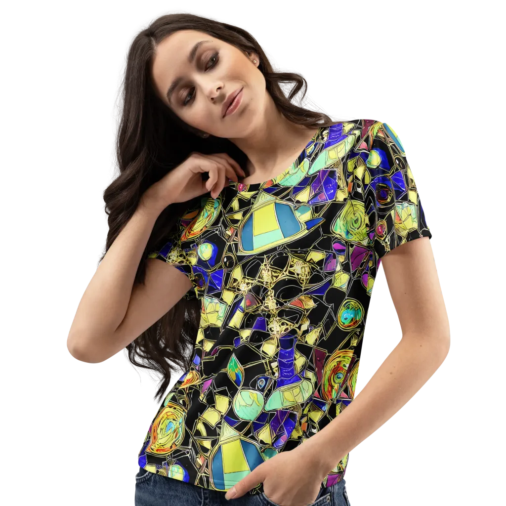 Electric Mineral on Women's Crew Neck T-Shirt — Left Front