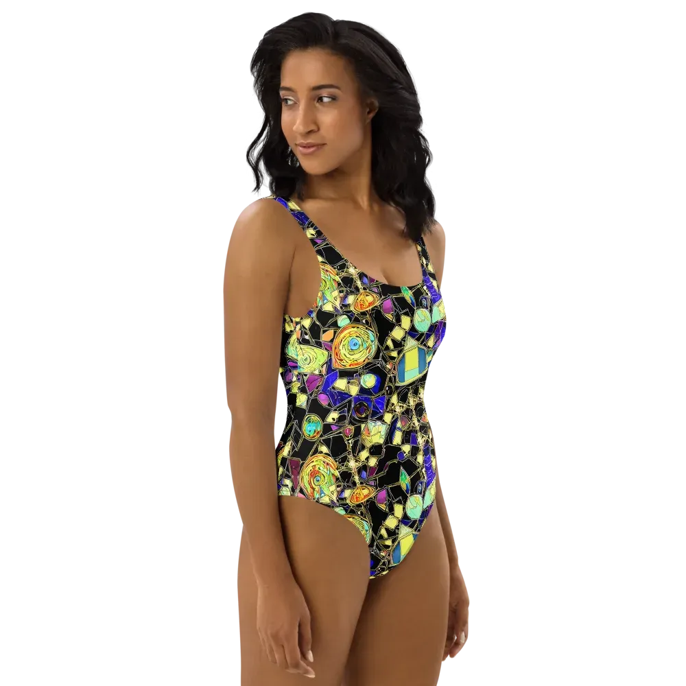 Electric Mineral on One-Piece Swimsuit — Right
