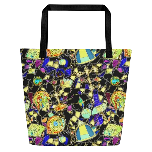 Electric Mineral on a Large Tote Bag W/ Pocket