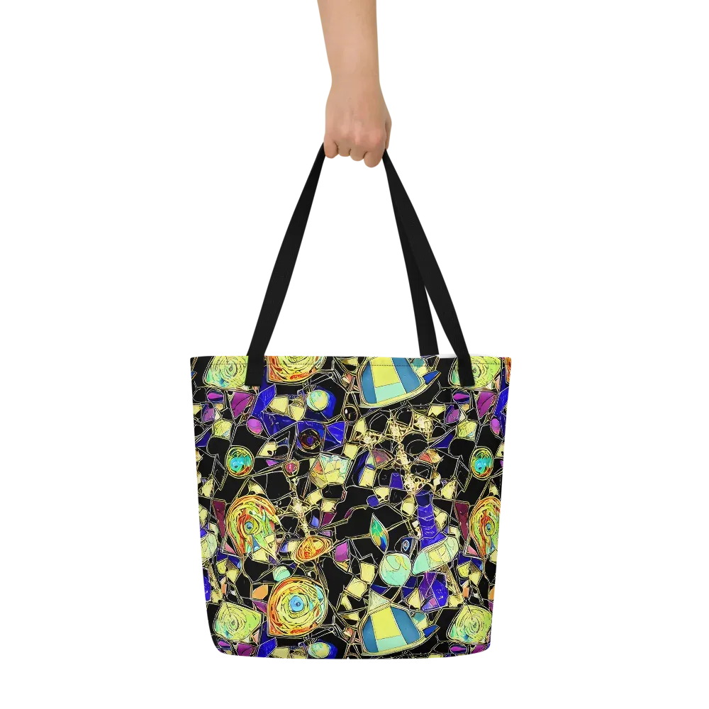 Electric Mineral on Large Tote Bag W/ Pocket — Front