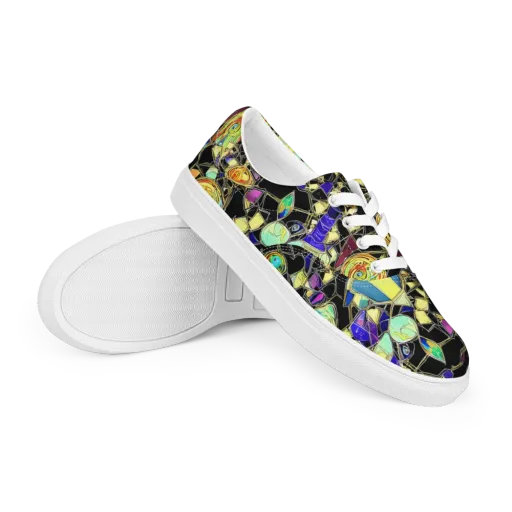 Electric Mineral on a Men's Lace-Up Canvas Shoes