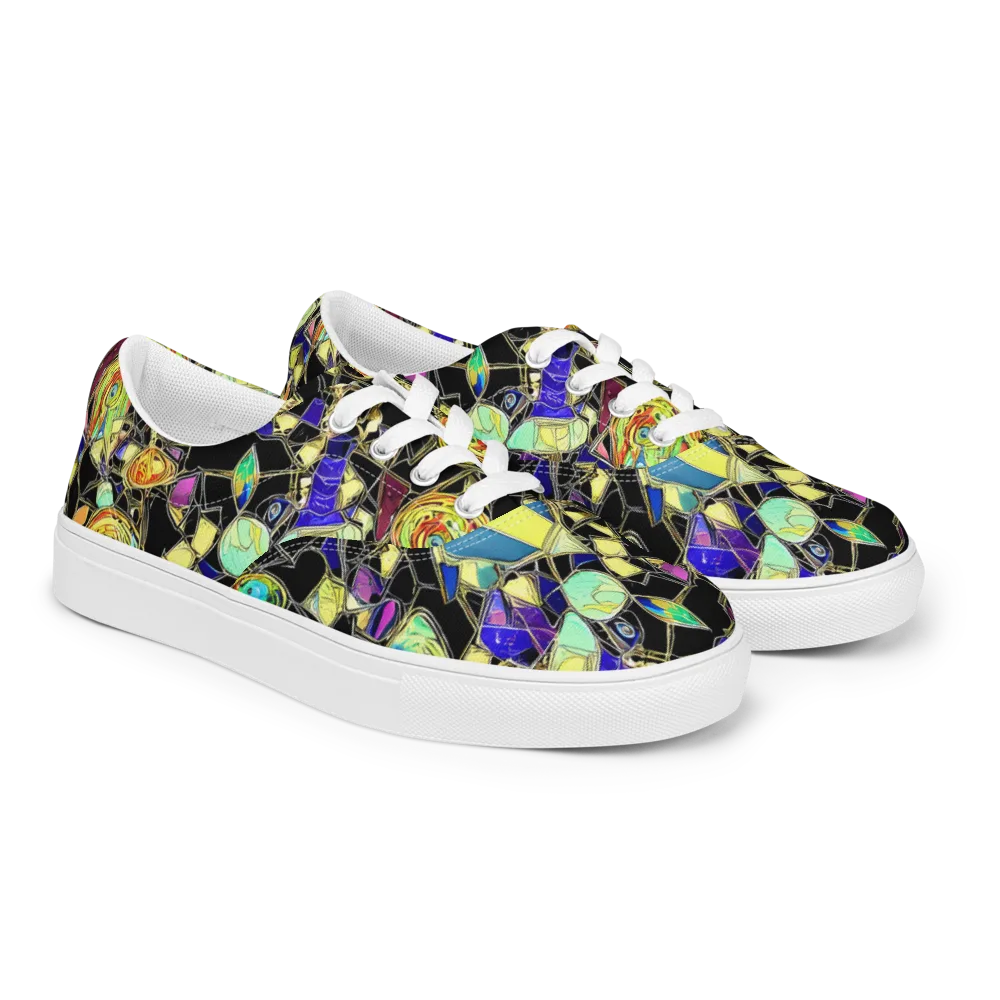 Electric Mineral on Men's Lace-Up Canvas Shoes — Right Front