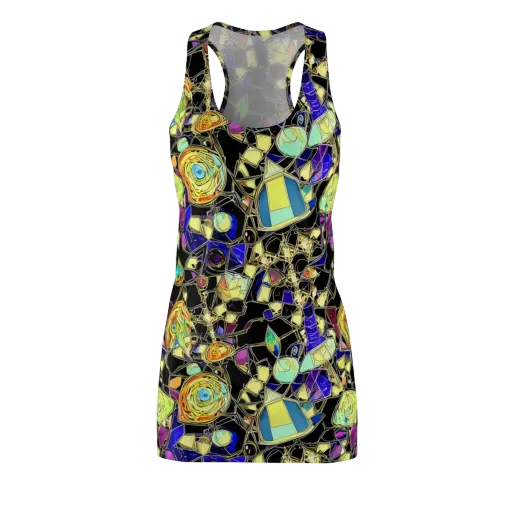 Electric Mineral on a Racerback Dress