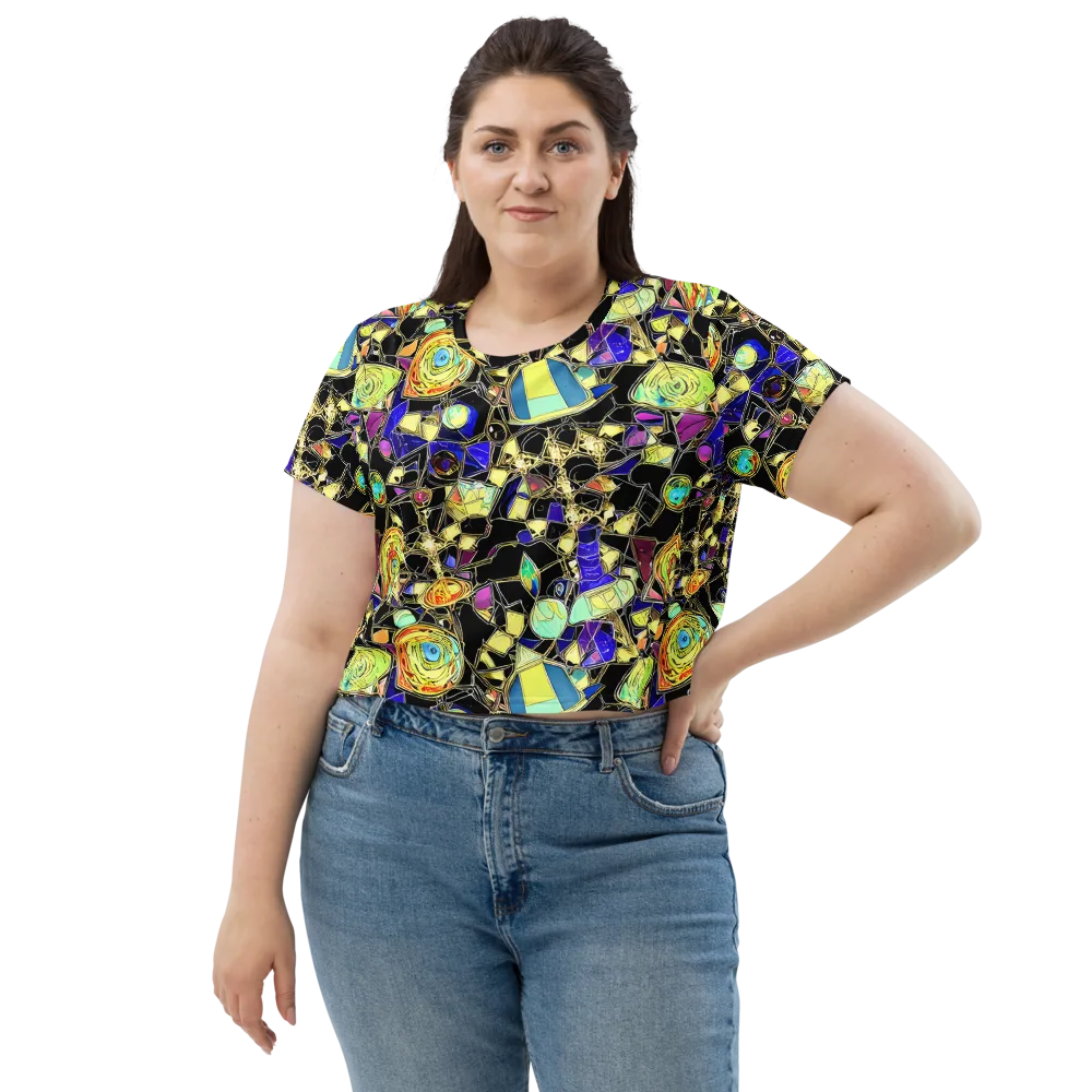 Electric Mineral on Crop Tee — Front