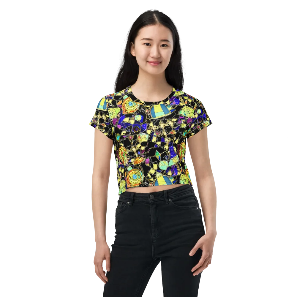 Electric Mineral on Crop Tee — Front