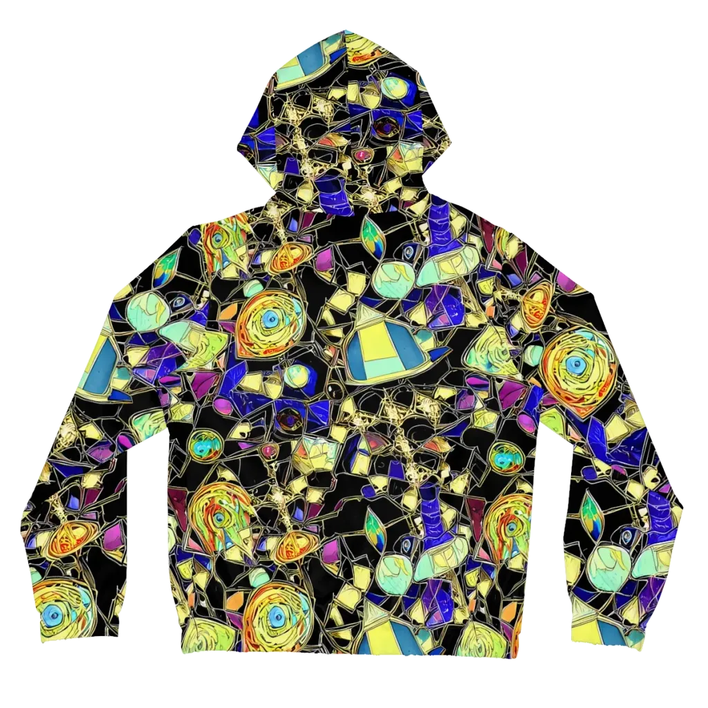 Electric Mineral on Women's Full-Zip Hoodie — Back