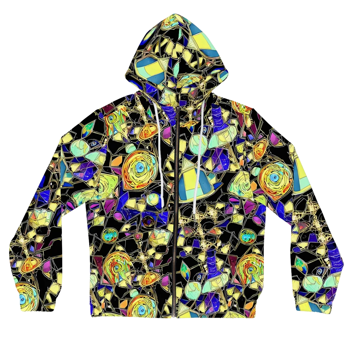 Electric Mineral on Women's Full-Zip Hoodie — Front