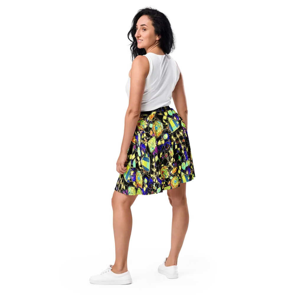 Electric Mineral on Skater Skirt — Back