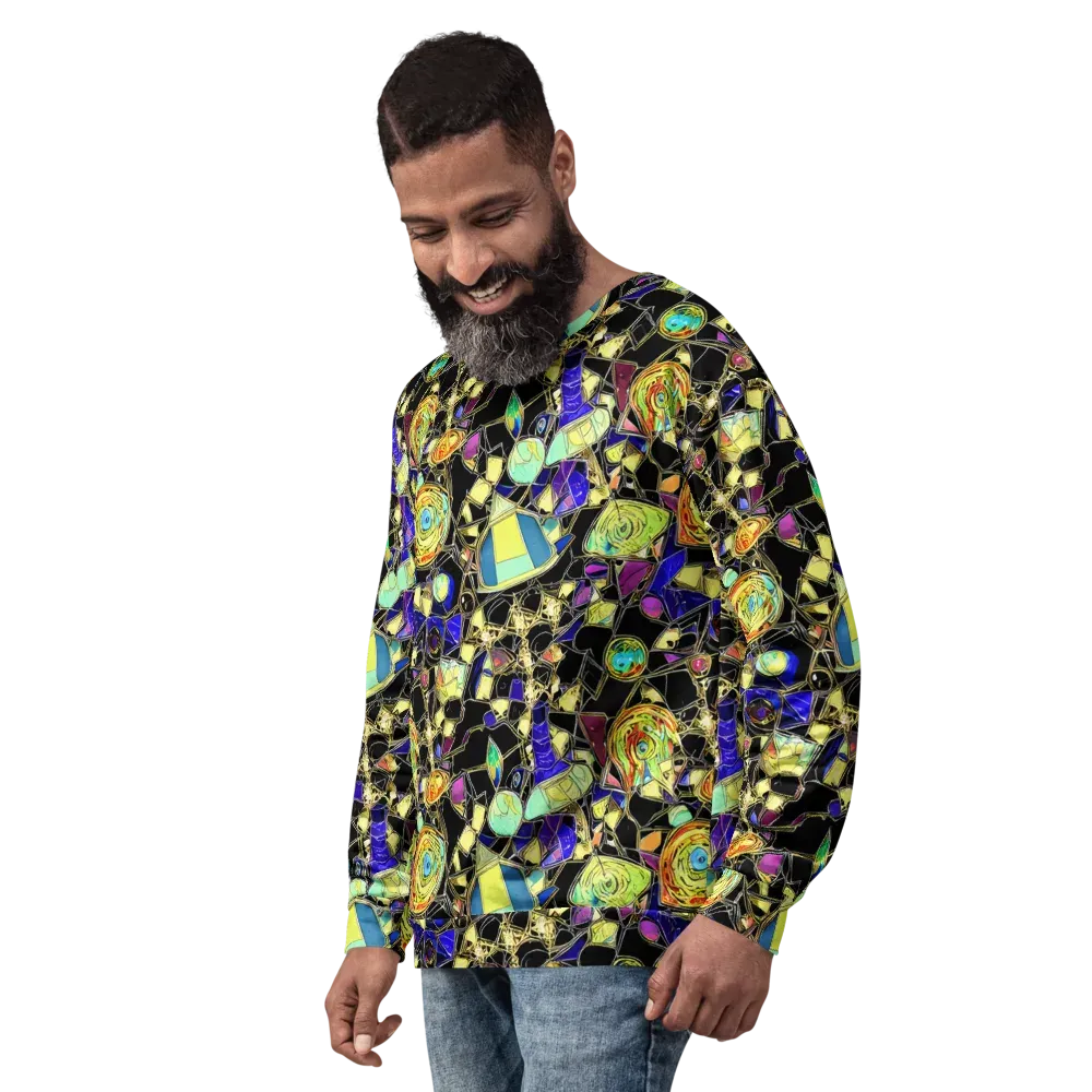 Electric Mineral on Sweatshirt — Left Front