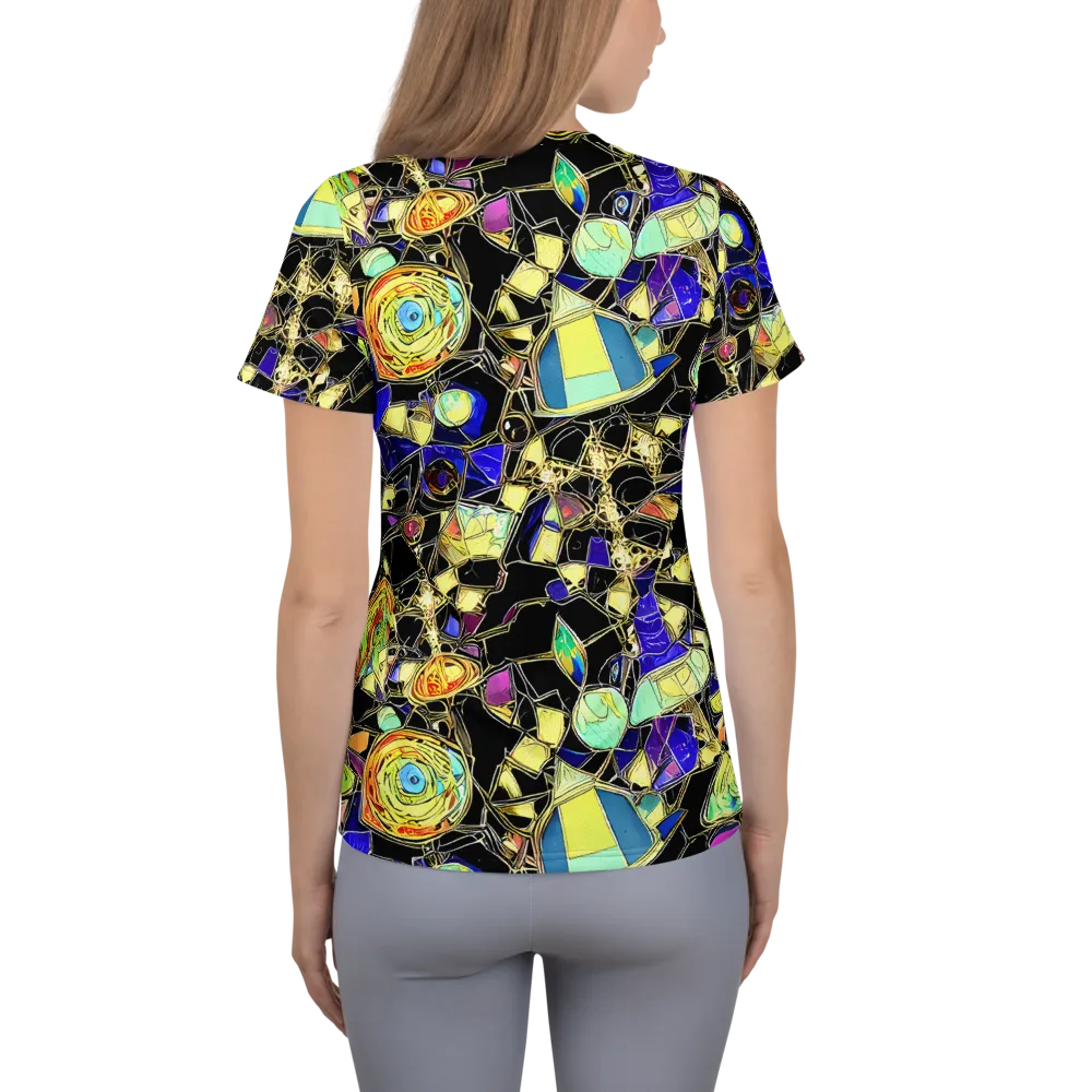 Electric Mineral on Women's Athletic T-Shirt — Back