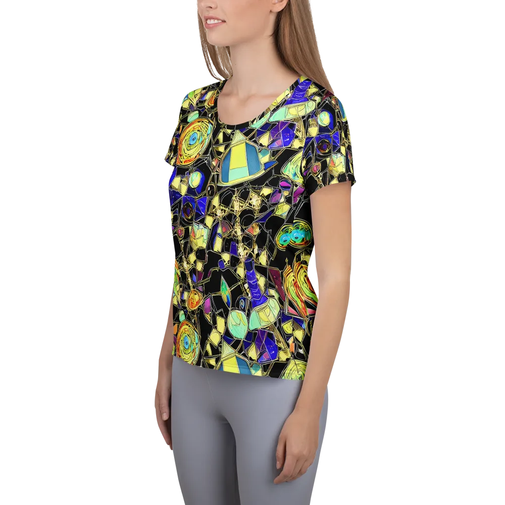 Electric Mineral on Women's Athletic T-Shirt — Left