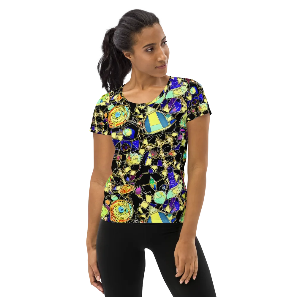 Electric Mineral on Women's Athletic T-Shirt — Front